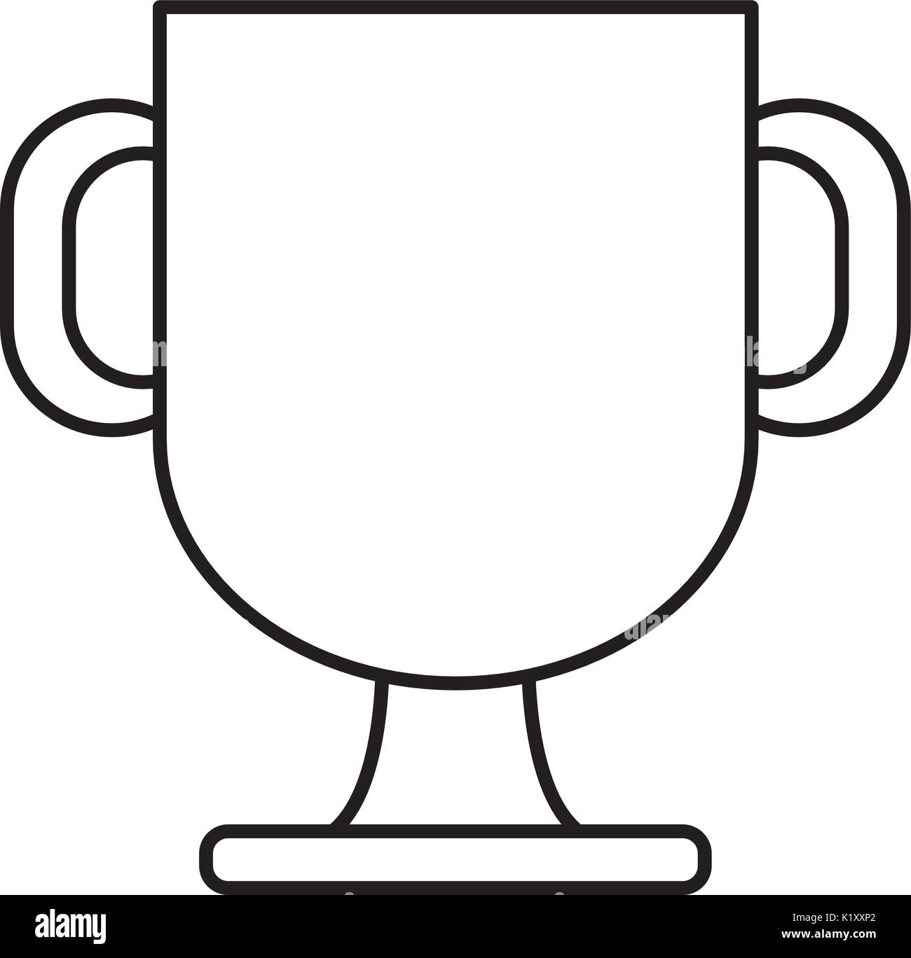 trophy cup icon over white background vector illustration Stock Vector ...