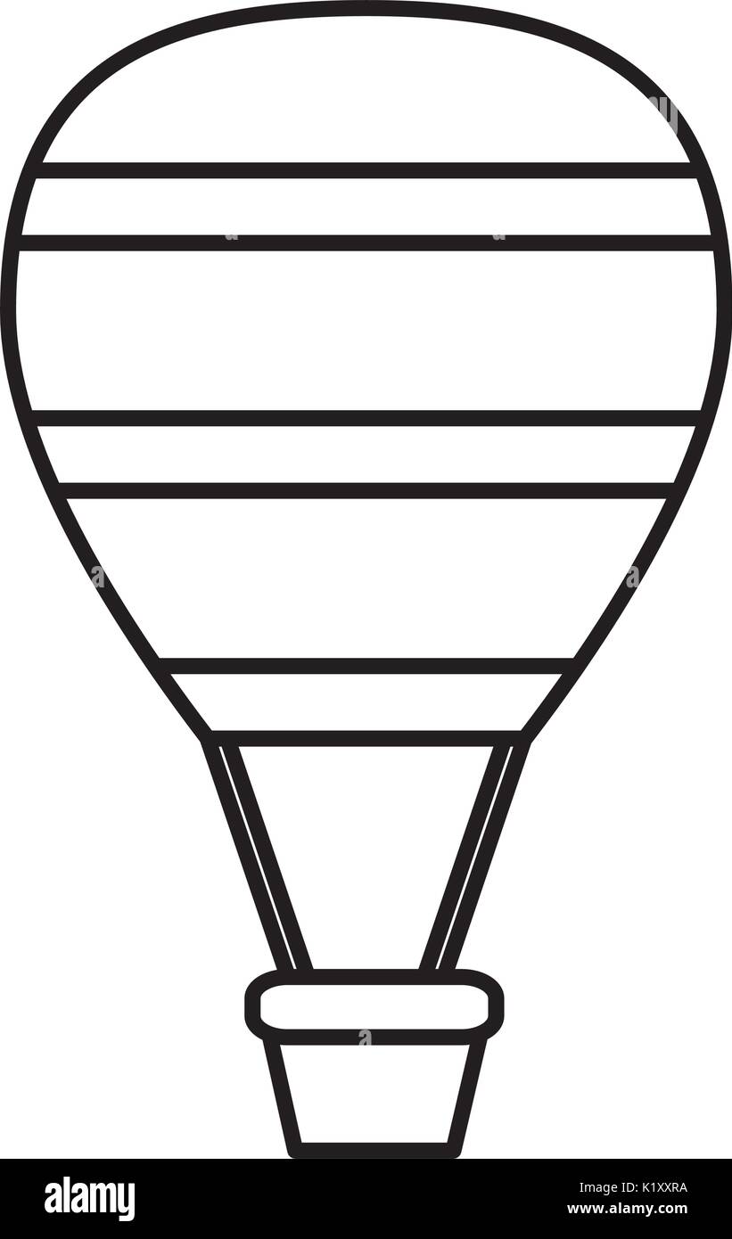 air balloon icon over white background vector illustration Stock Vector ...