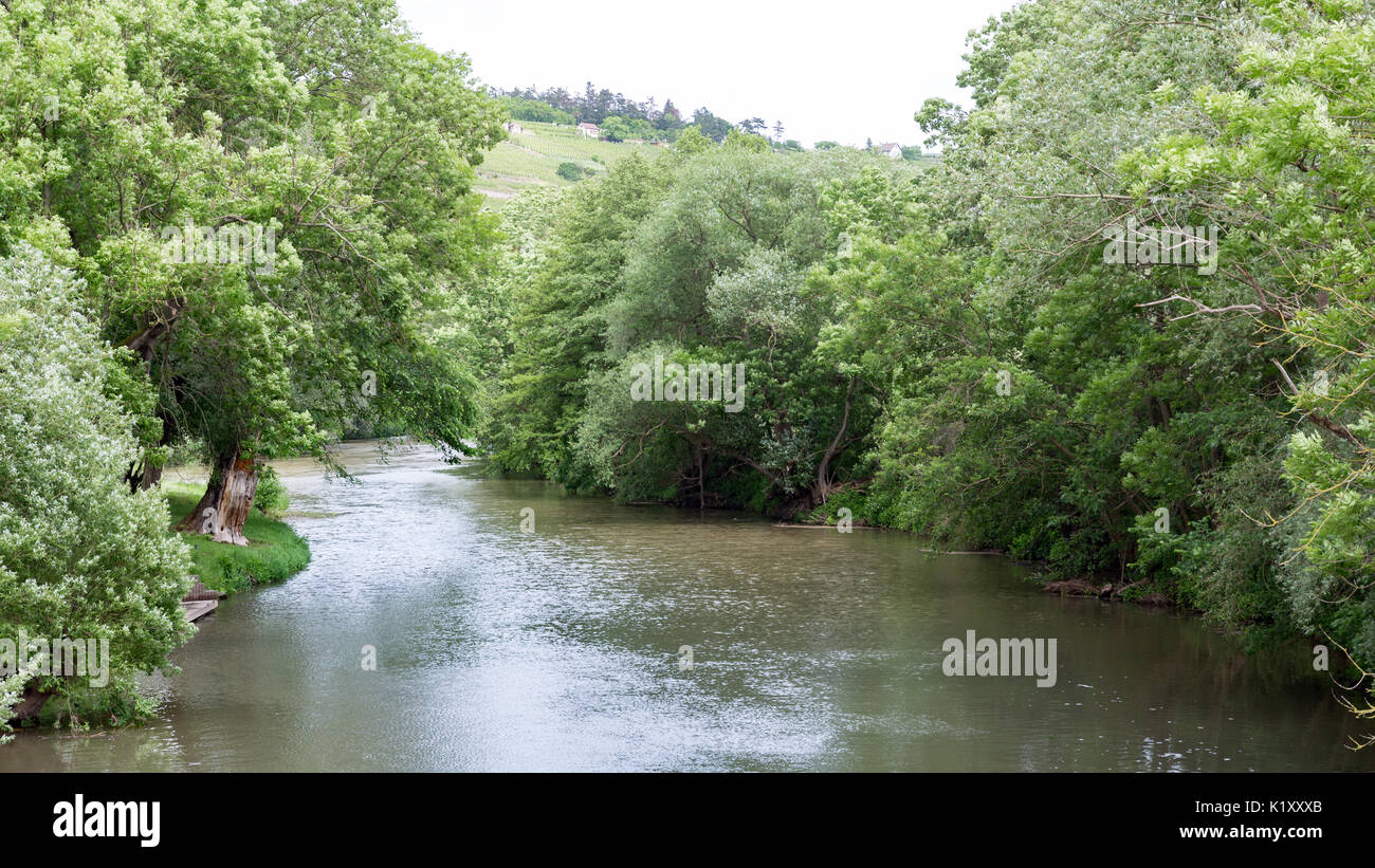 river unstrut in central germany Stock Photo