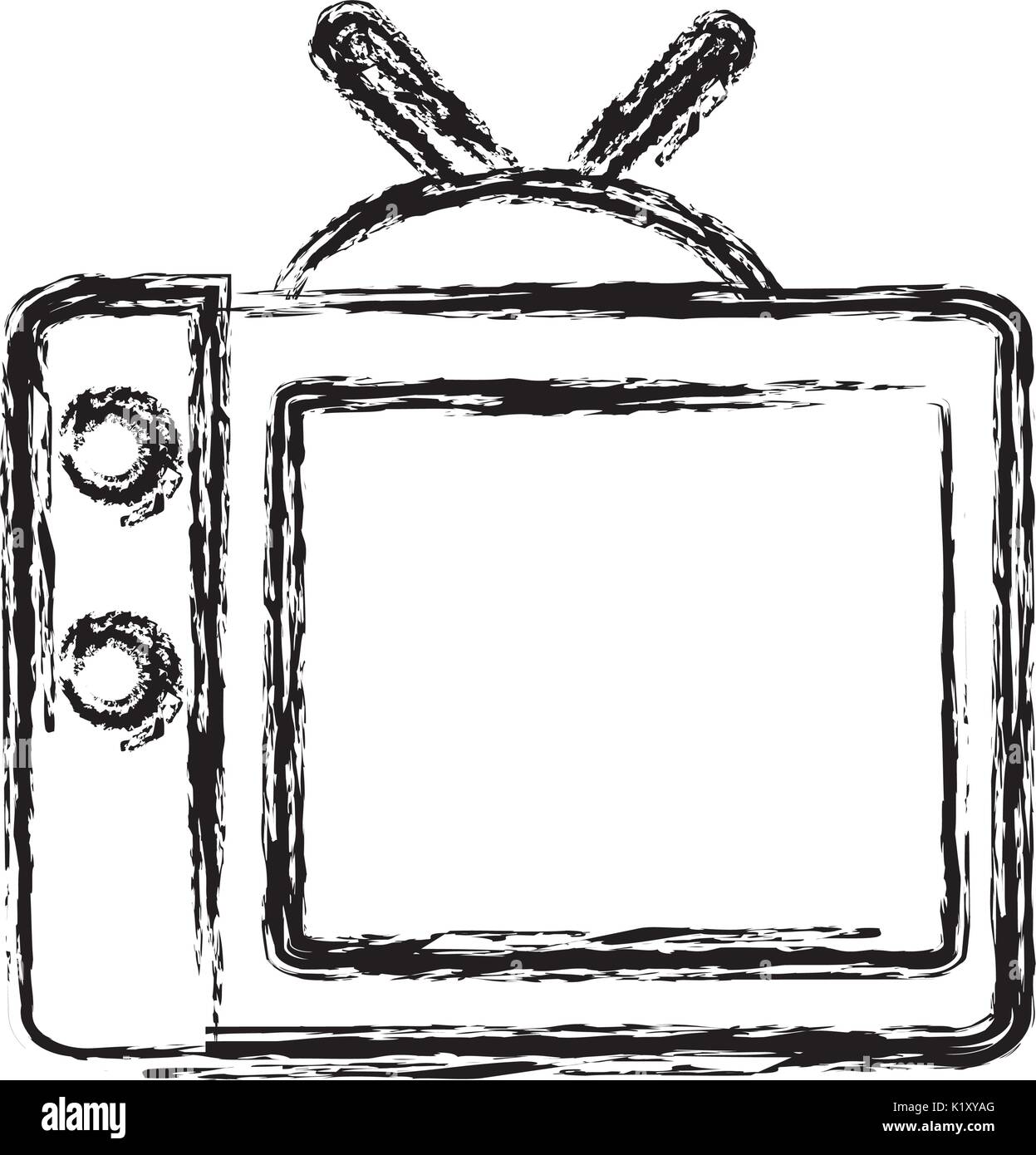 retro television icon over white background vector illustration Stock ...