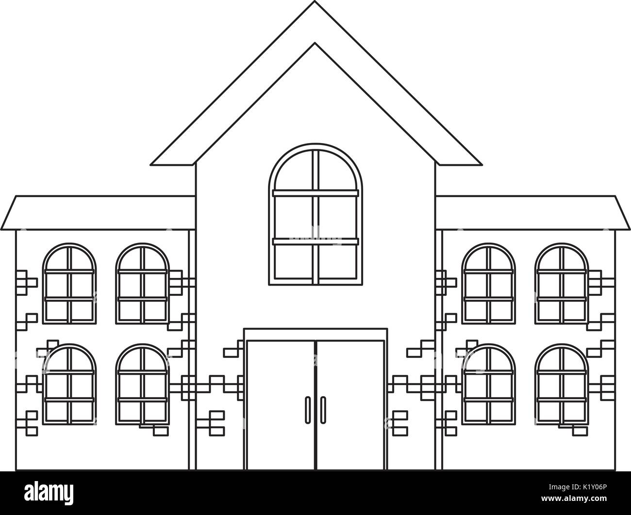 modern house icon over white background vector illustration Stock ...