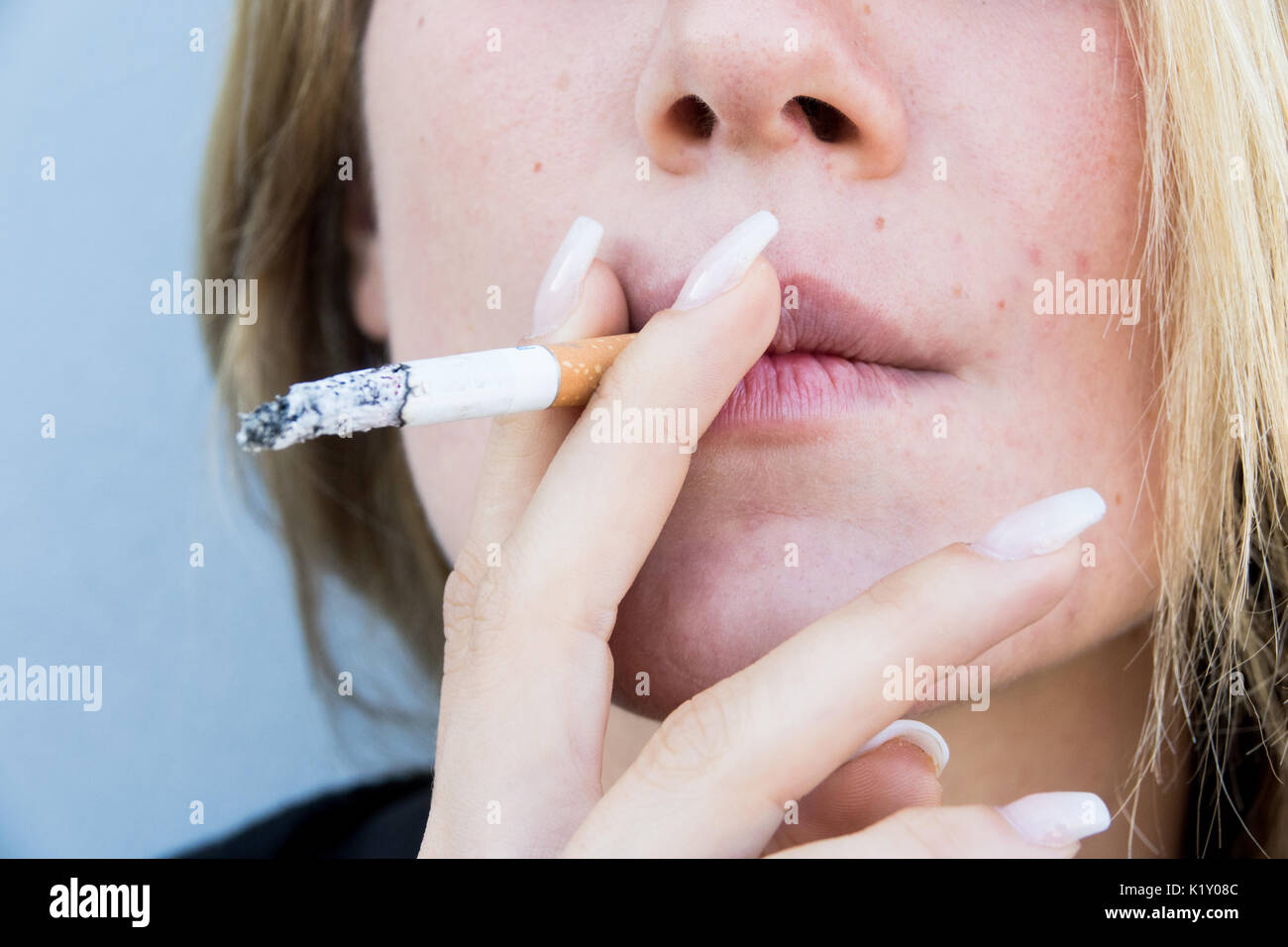 Before And After Smoking Cigarettes Face