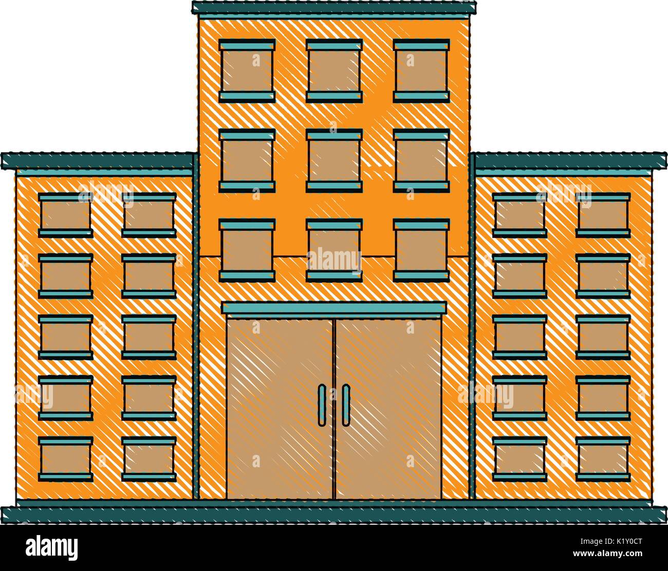 hospital building icon over white background vector illustration Stock ...
