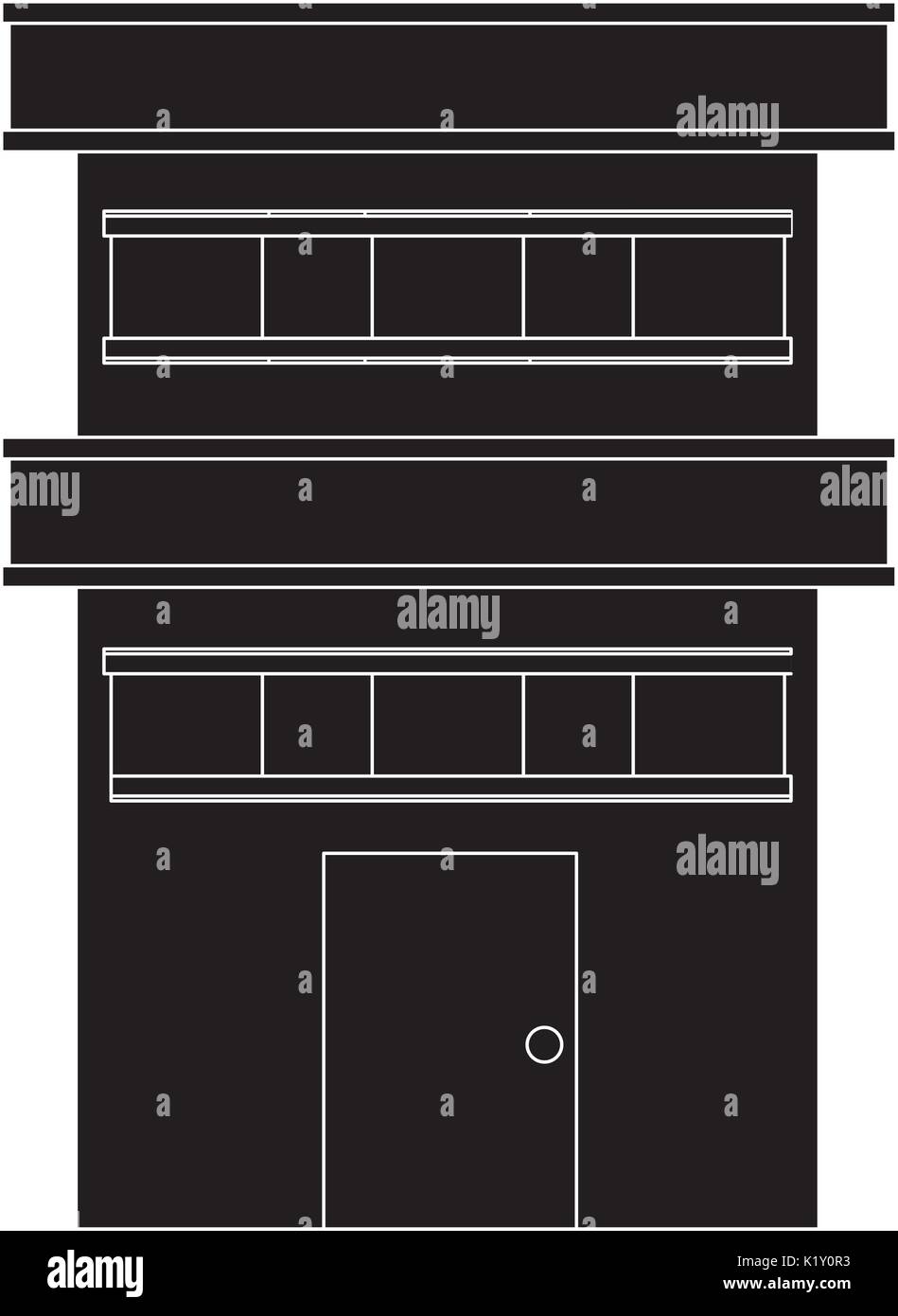 city building icon over white background vector illustration Stock ...