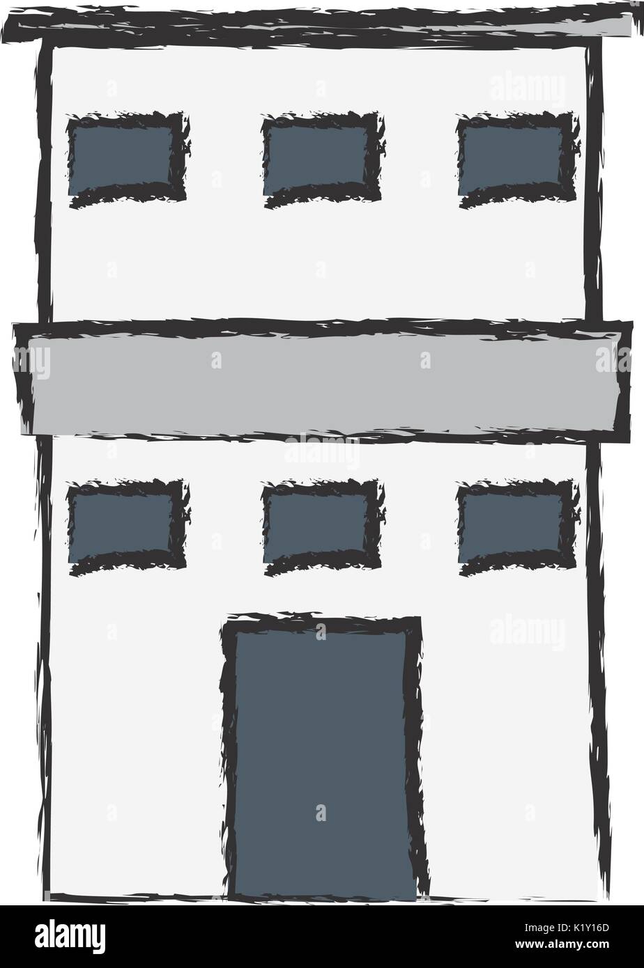 city building icon over white background vector illustration Stock ...