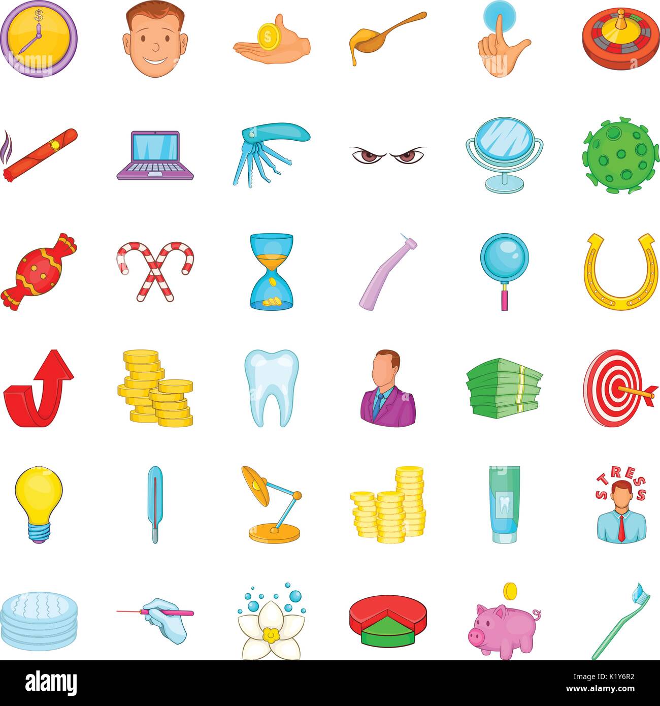 Doctor icons set, cartoon style Stock Vector Image & Art - Alamy