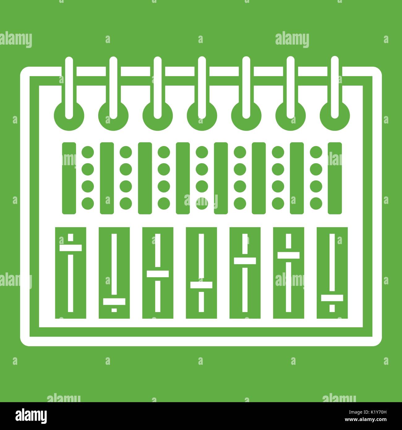 Music equalizer console icon green Stock Vector Image & Art - Alamy