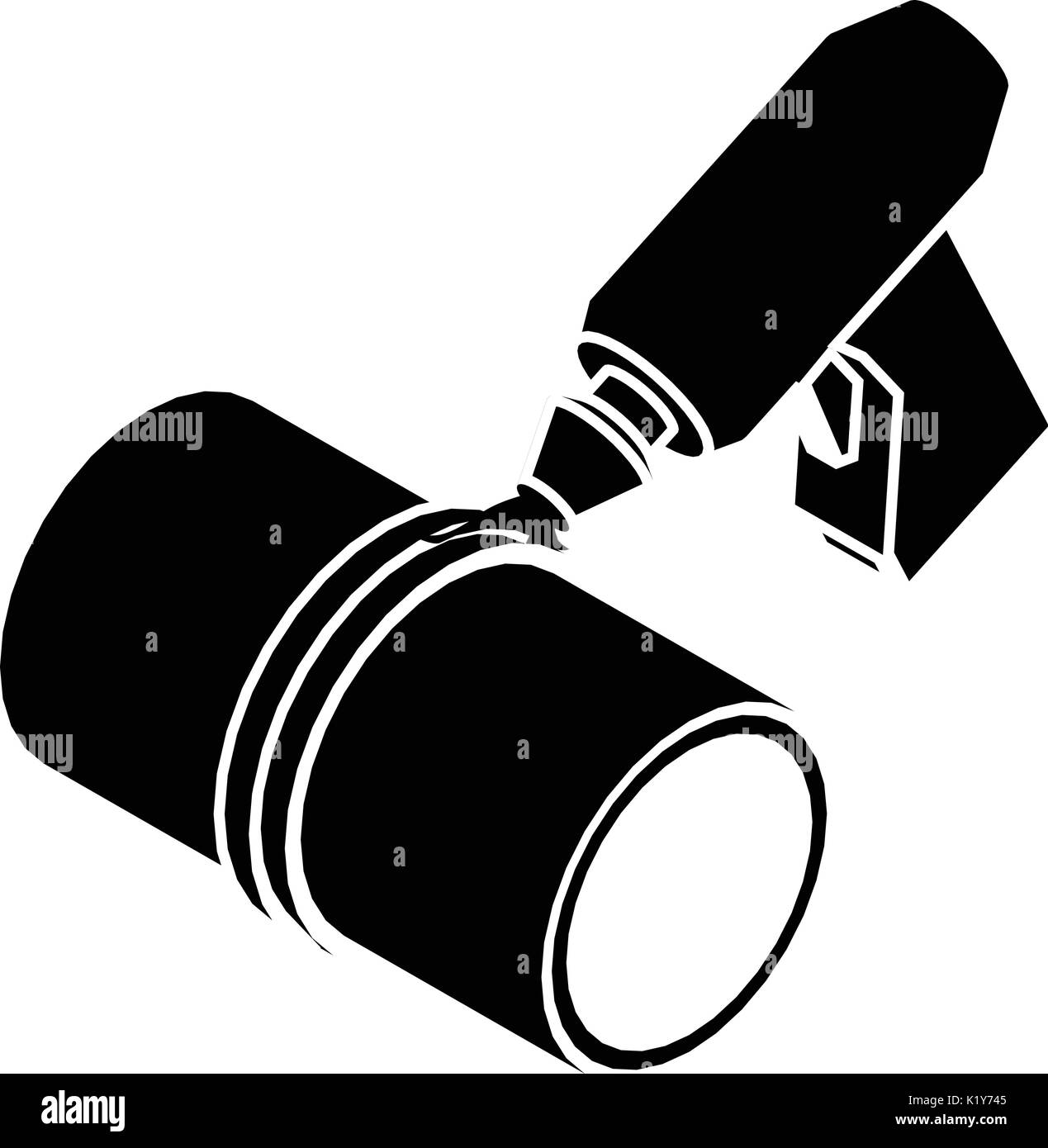 Welding torch cutting icon, simple black style Stock Vector Image & Art ...