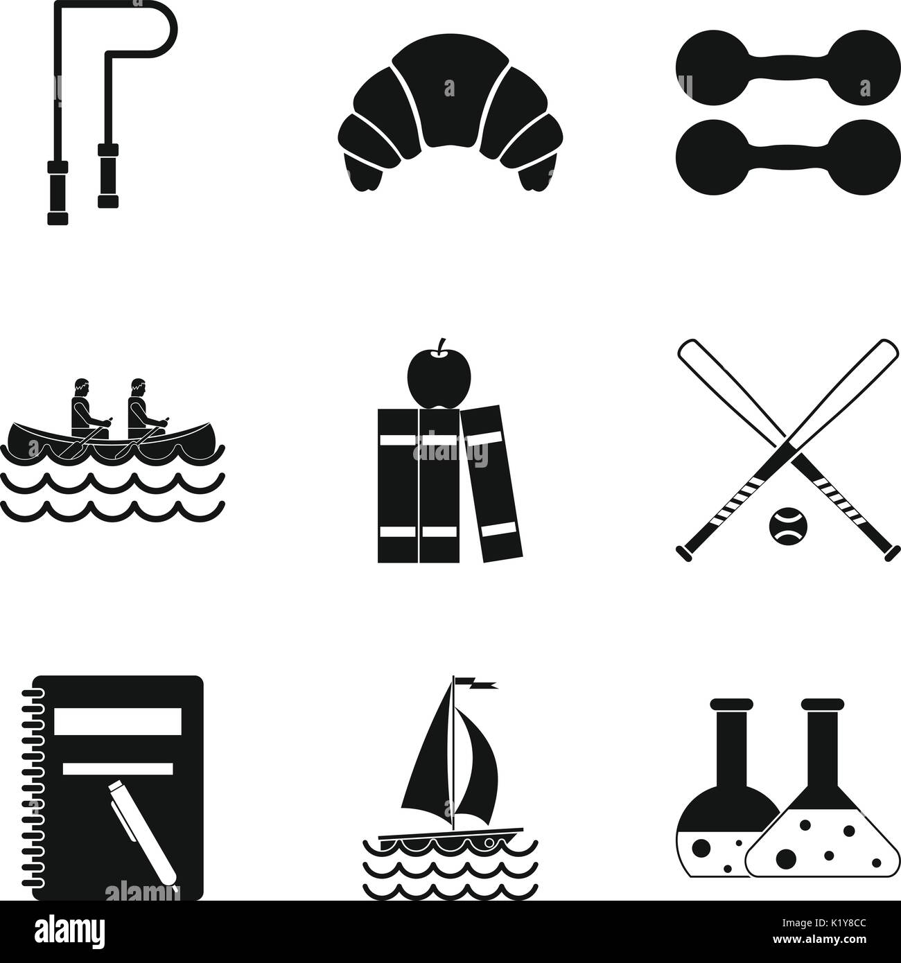 Jump rope icons set, simple style Stock Vector Image & Art - Alamy