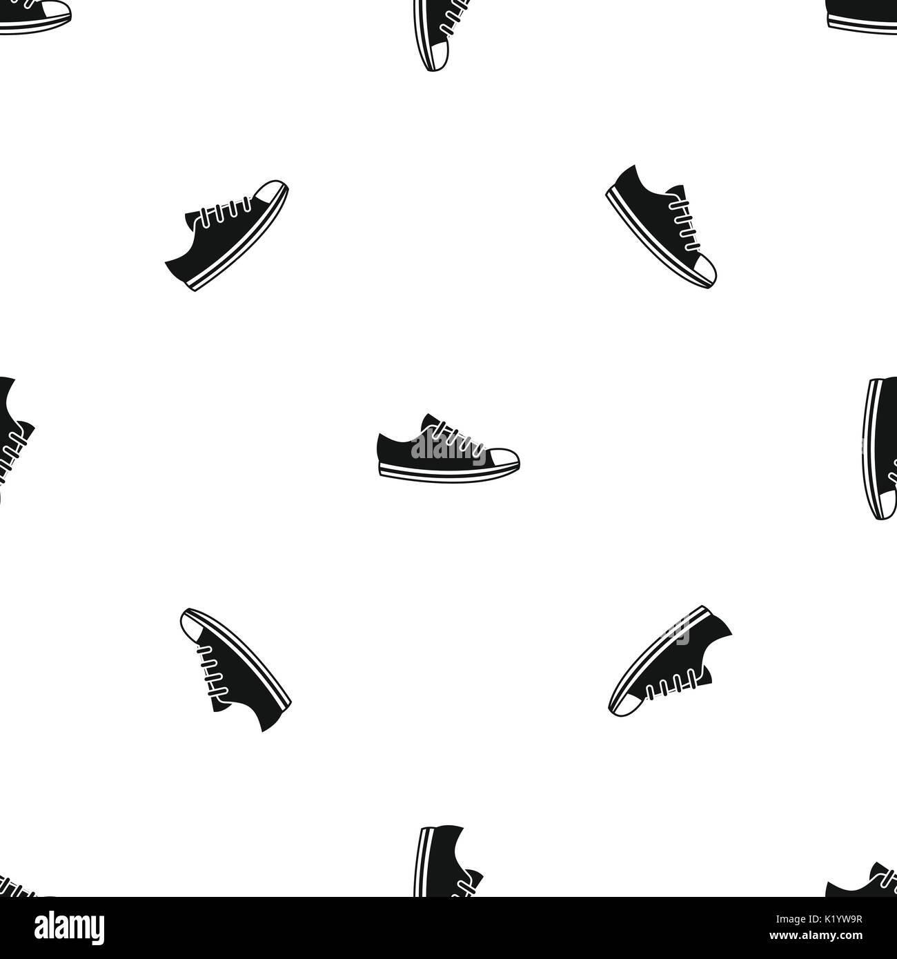 Canvas sneaker pattern seamless black Stock Vector Image & Art - Alamy