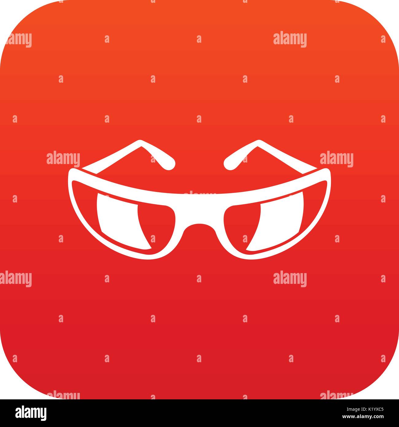 Sunglasses icon digital red Stock Vector Image & Art - Alamy