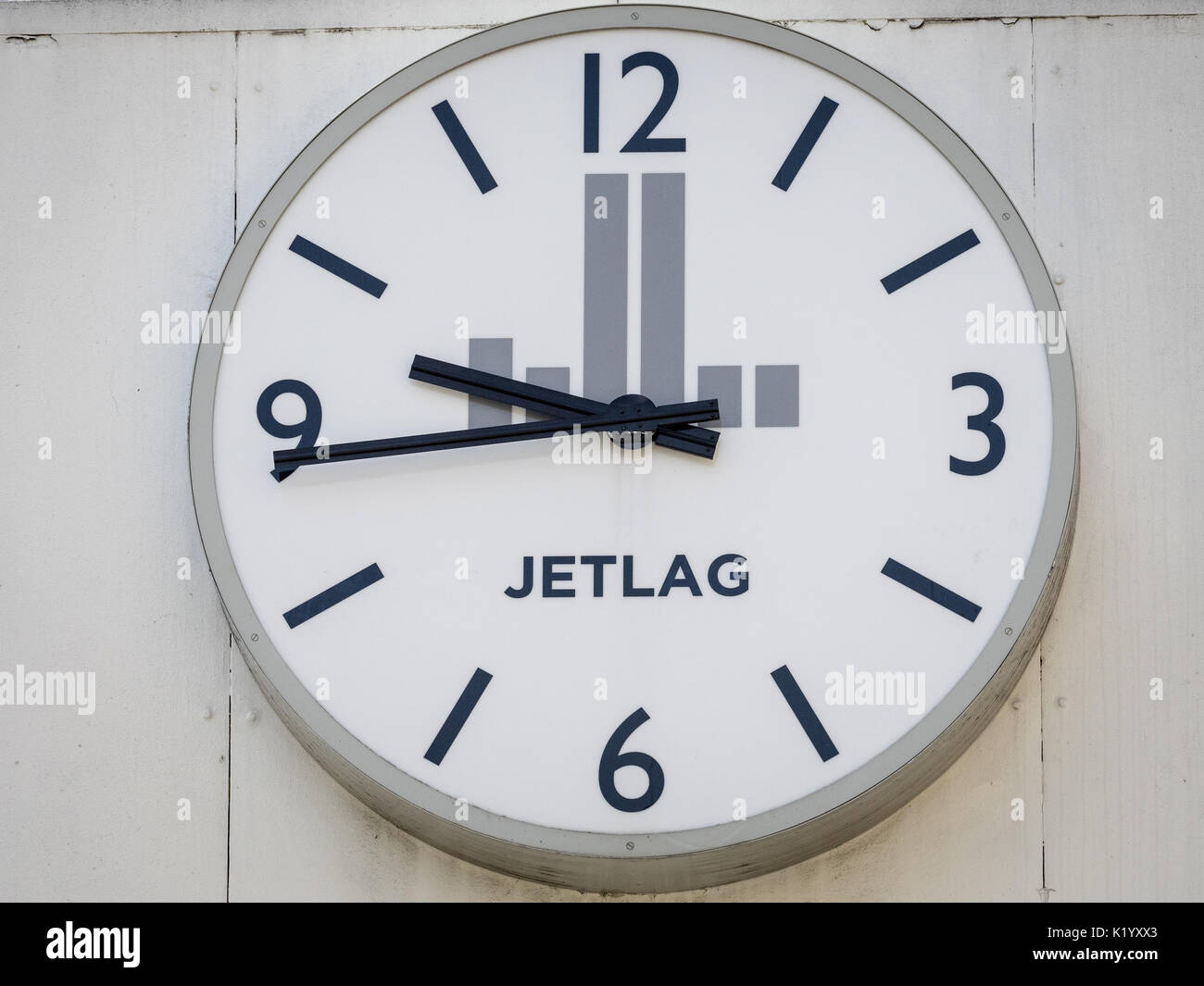 Jetlag Clock Stock Photo