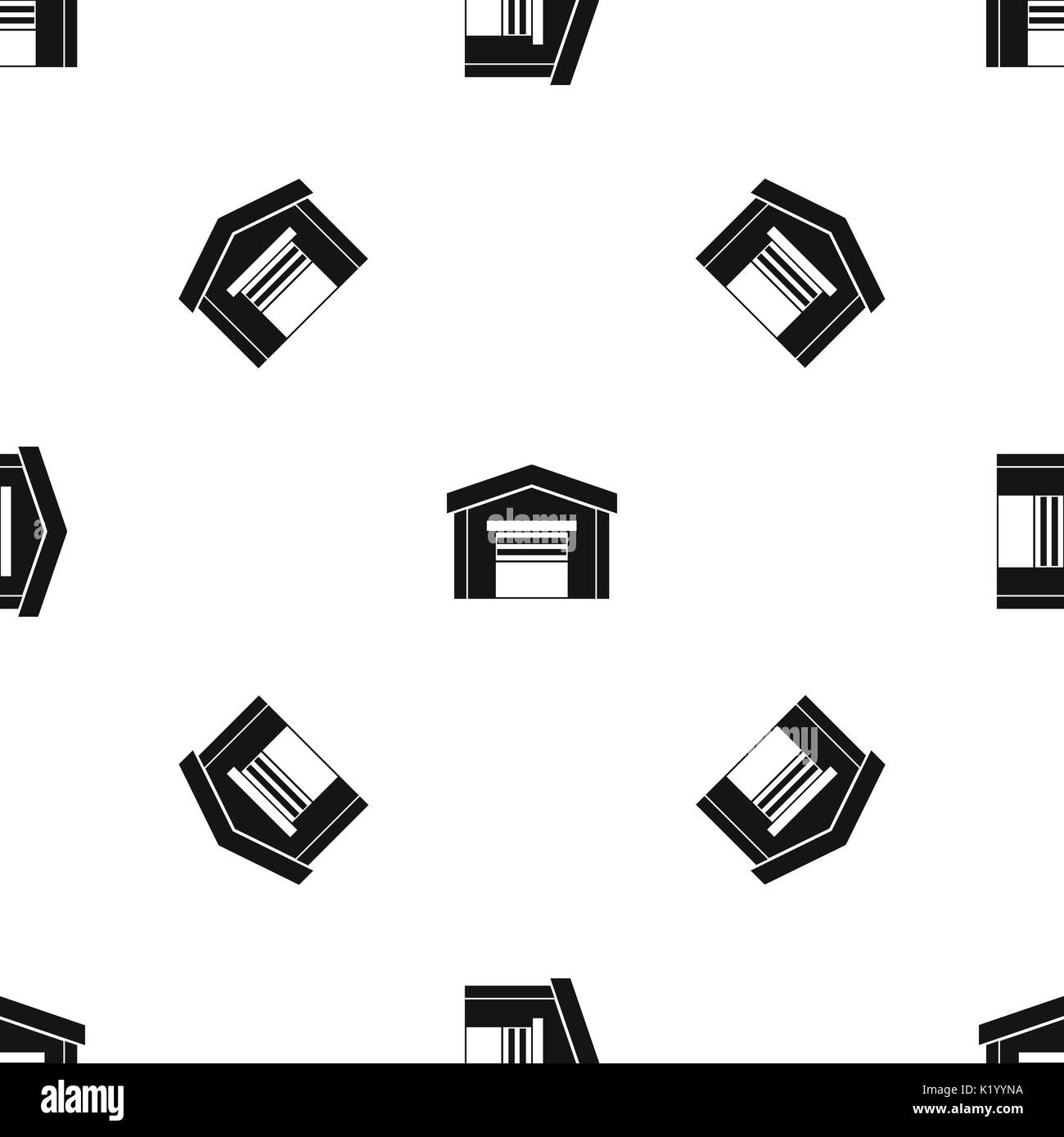 Garage Pattern Empty home garage Black and White Stock Photos & Images - Alamy
