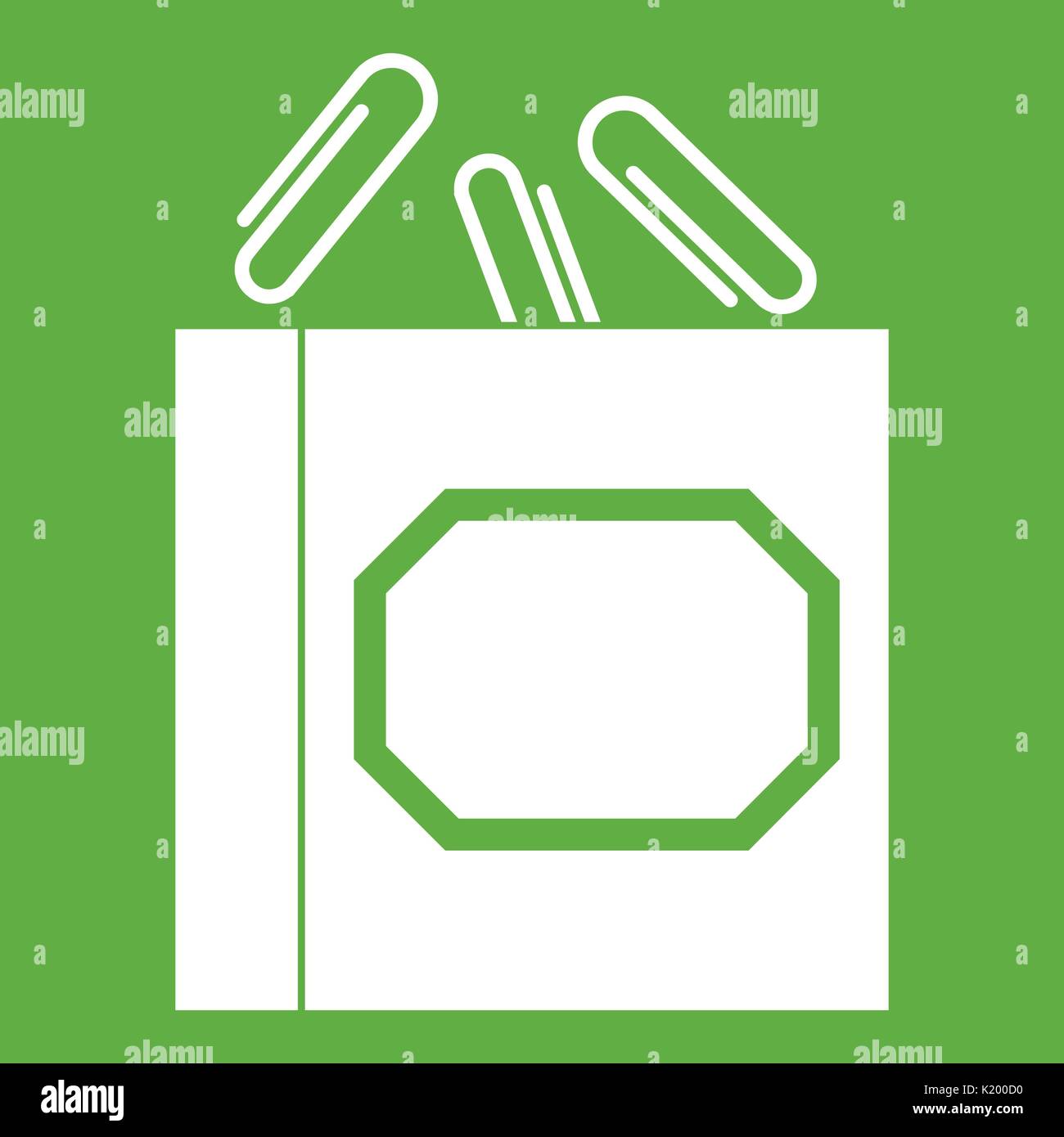 Metal and plastic paper clips Stock Vector Images Alamy