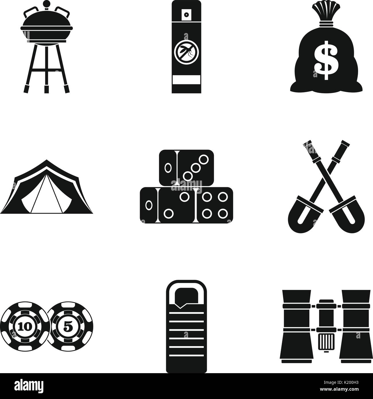 Adult game icons set, simple style Stock Vector Image & Art - Alamy