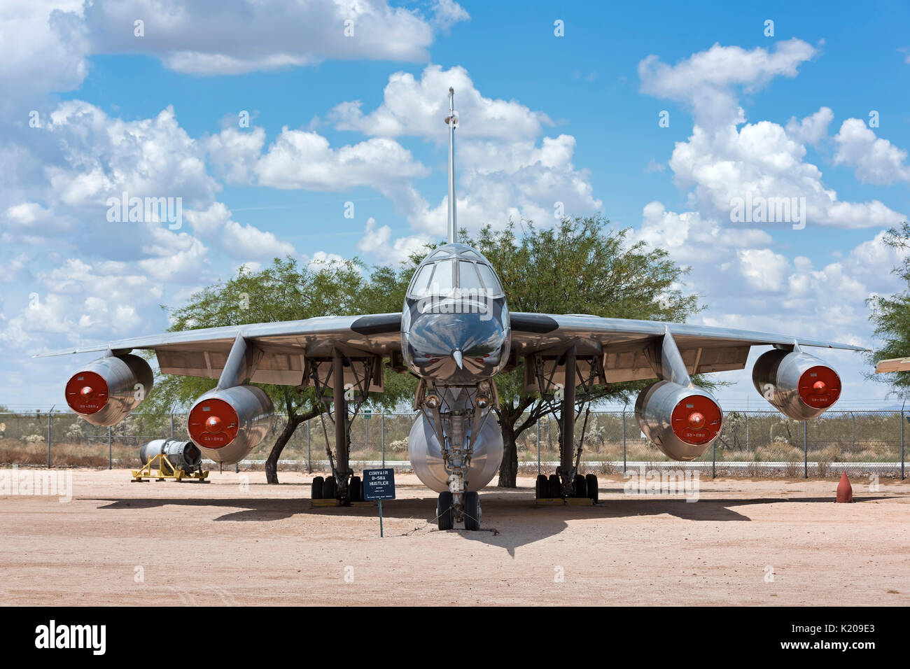 Convair B-58A Hustler, four-jet supersonic long-range bomber of the Cold War era, nuclear weapon carrier, 1956-1969, up to Stock Photo