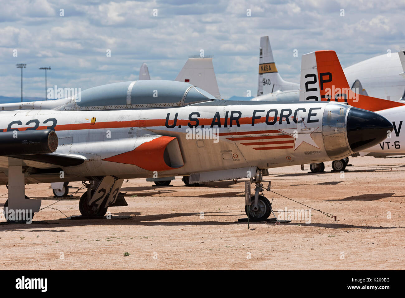 Historic fighter jet, Pima Air & Space Museum (PASM), Tucson, Arizona, USA Stock Photo