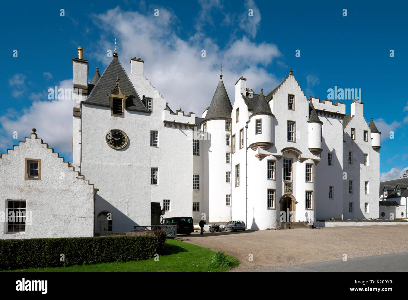 Blair Castle, Blair Atholl, Perth and Kinross, Scotland, United Kingdom Stock Photo