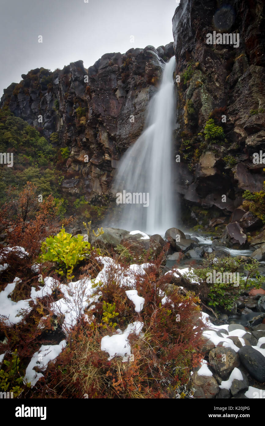 Taranaki Falls at Tongariro National Park Stock Photo