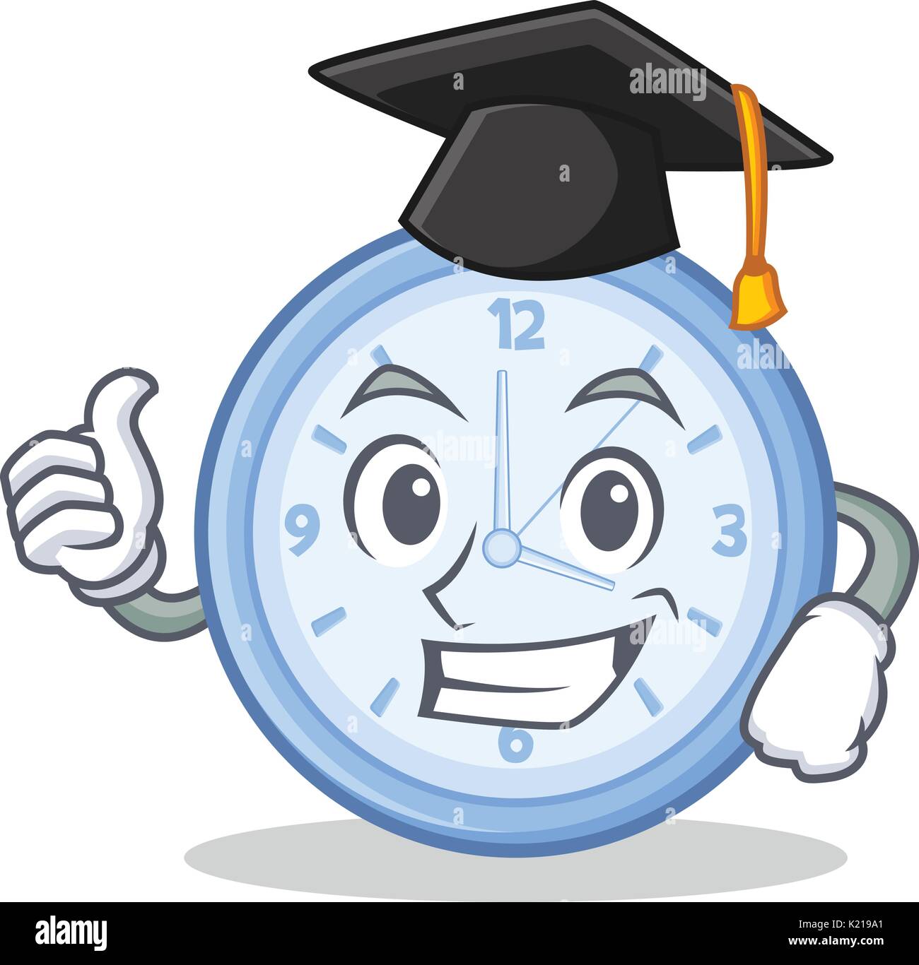Graduation clock character cartoon style Stock Vector Image & Art - Alamy