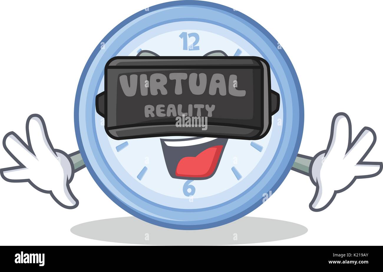 Virtual reality clock character hi-res stock photography and images - Alamy