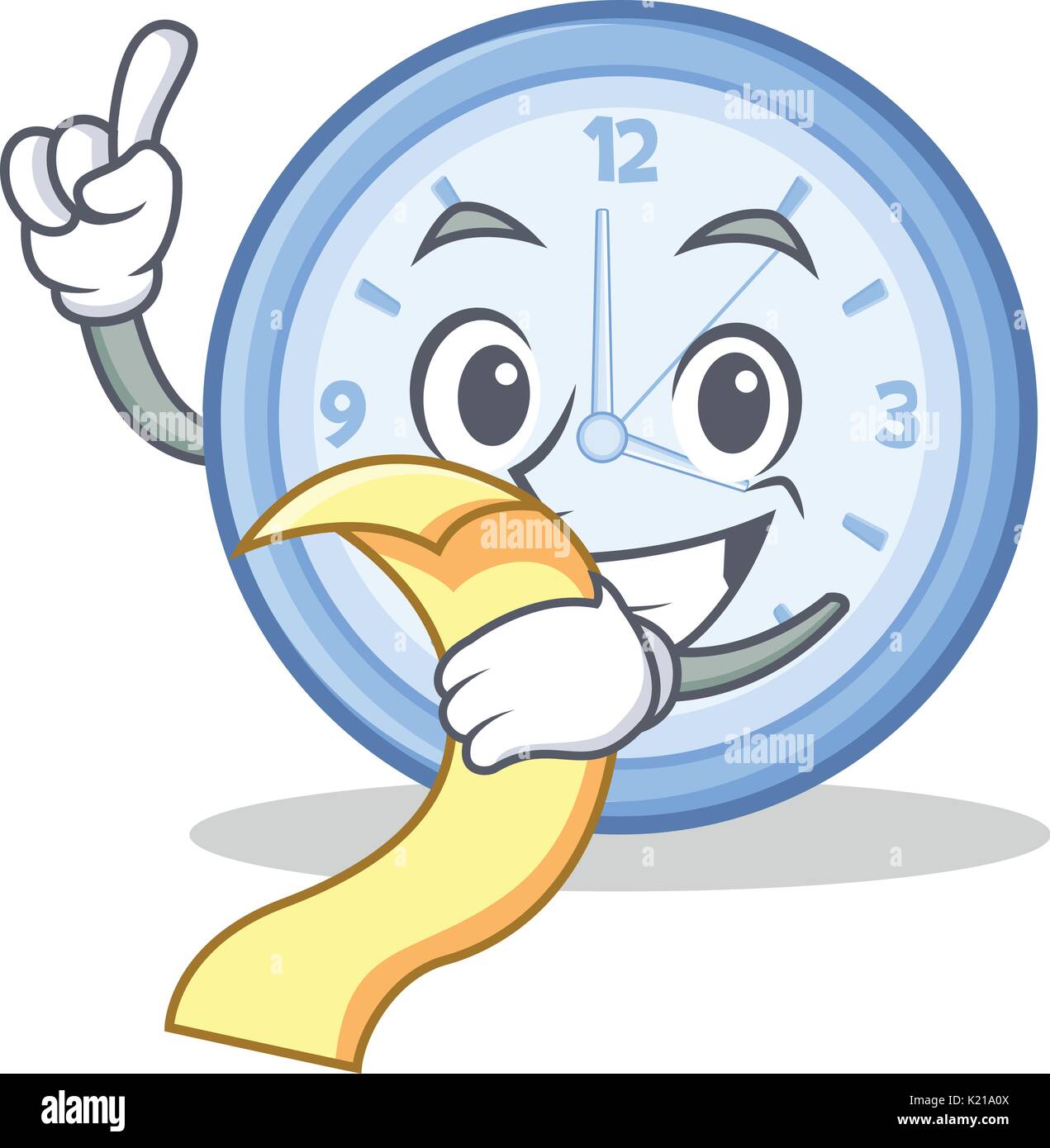 Cartoon Lunch Clock With menu clock character cartoon style Stock Vector Image & Art - Alamy