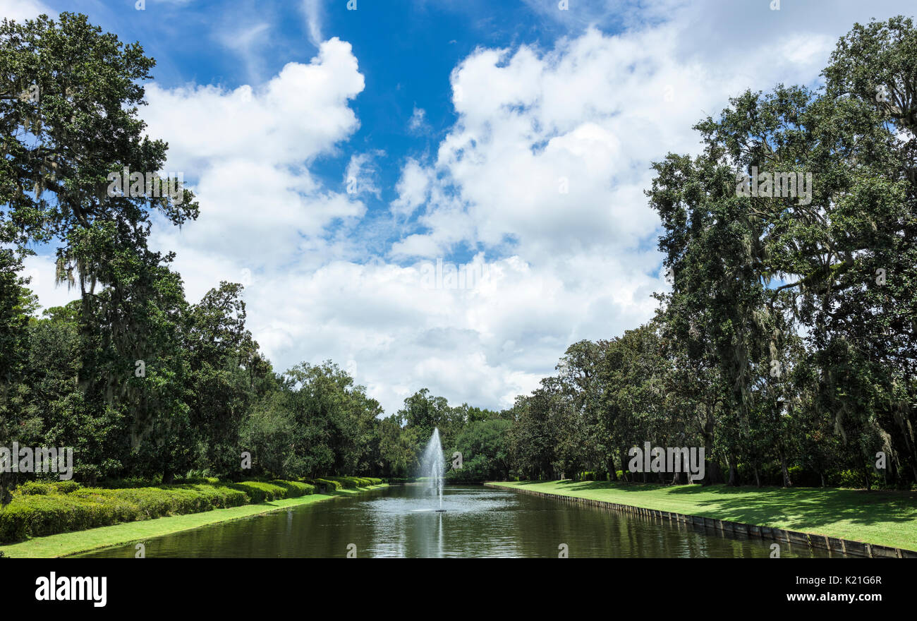 A view of the gardens at Middleton Place plantation in Charleston ...