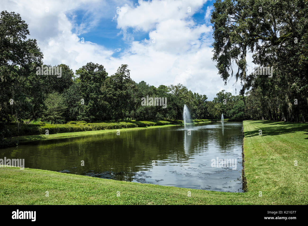 A view of the gardens at Middleton Place plantation in Charleston ...