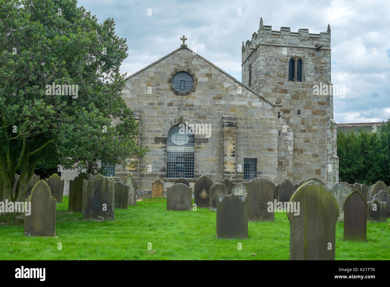 St Hilda's Church Danby, North Yorkshire, UK in Danby Dale built on an old pre-Christian burial ground Stock Photo