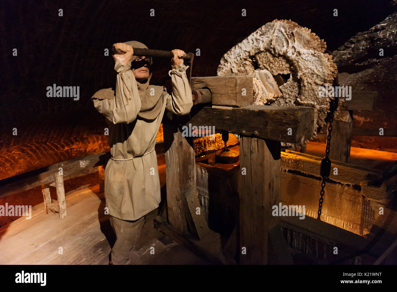 Download Mockup Of A Small Human Operated Winder Underground In The Wieliczka Salt Mine It Is Used To Raise And Lower Items Within The Mine Stock Photo Alamy