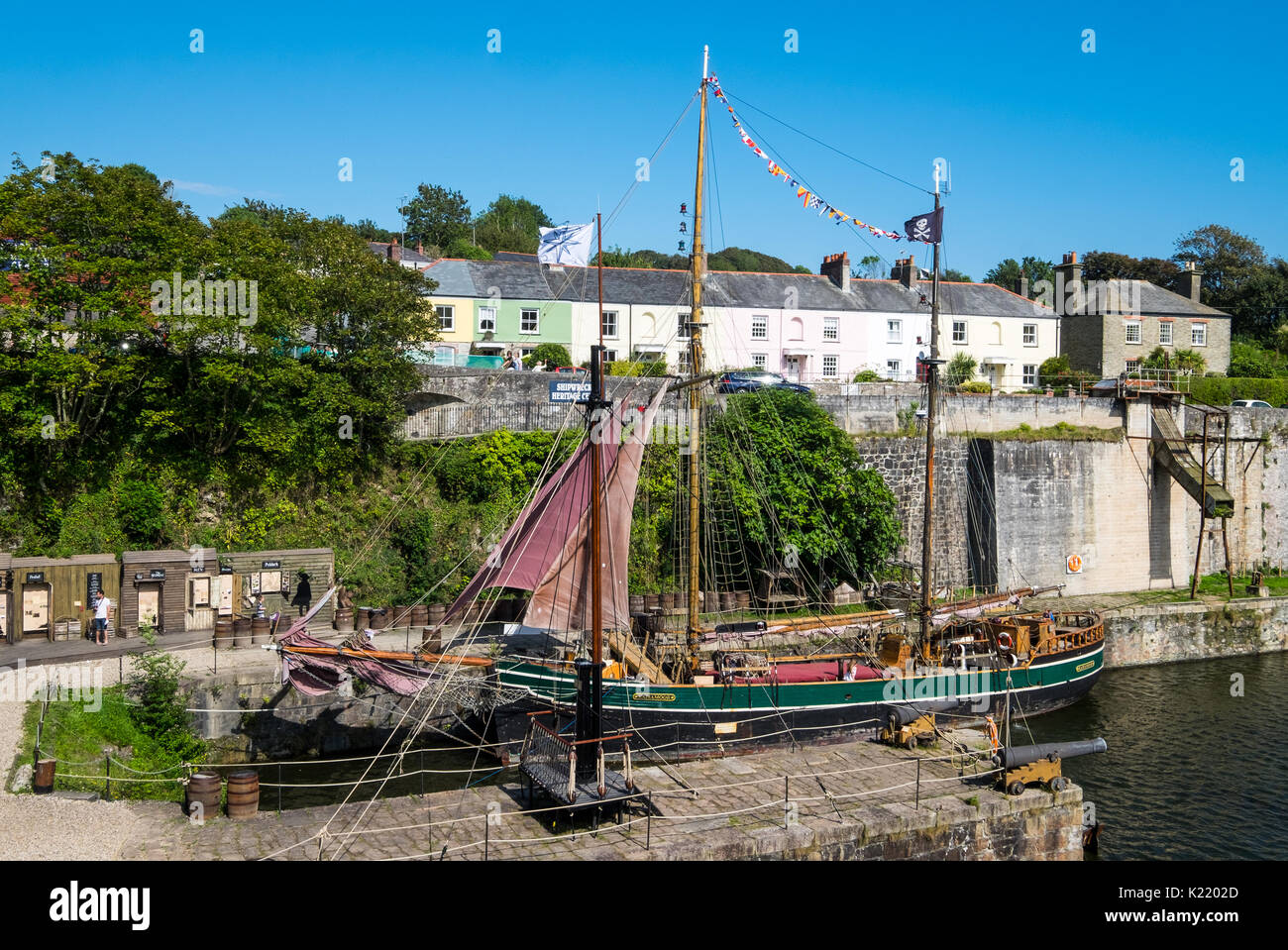 Charles Town Shipwreck and Heritage Centre, Charles Town, St Austell, Cornwall, UK Stock Photo