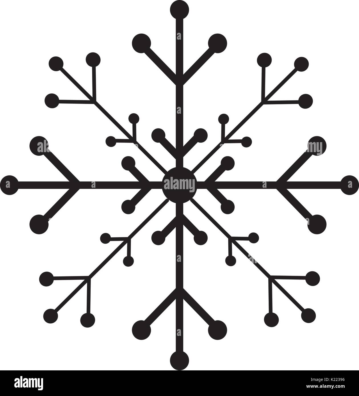 snow flake isolated icon Stock Vector Image & Art - Alamy