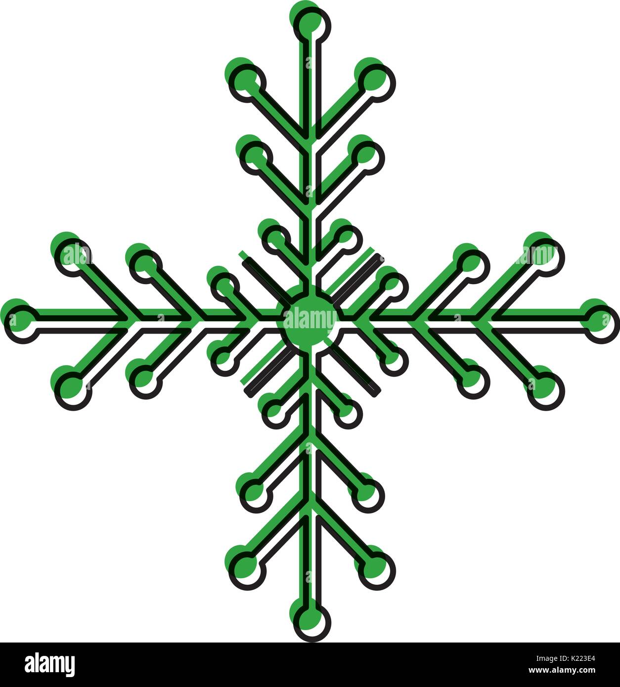 snow flake isolated icon Stock Vector Image & Art - Alamy