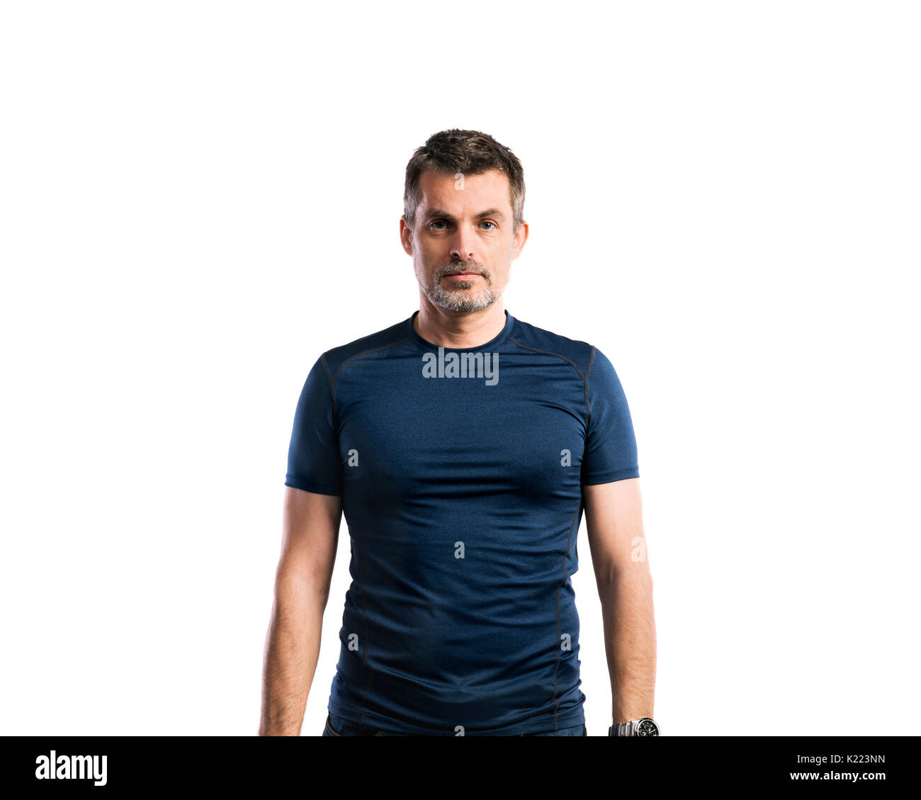 Man in blue t shirt hi-res stock photography and images - Alamy