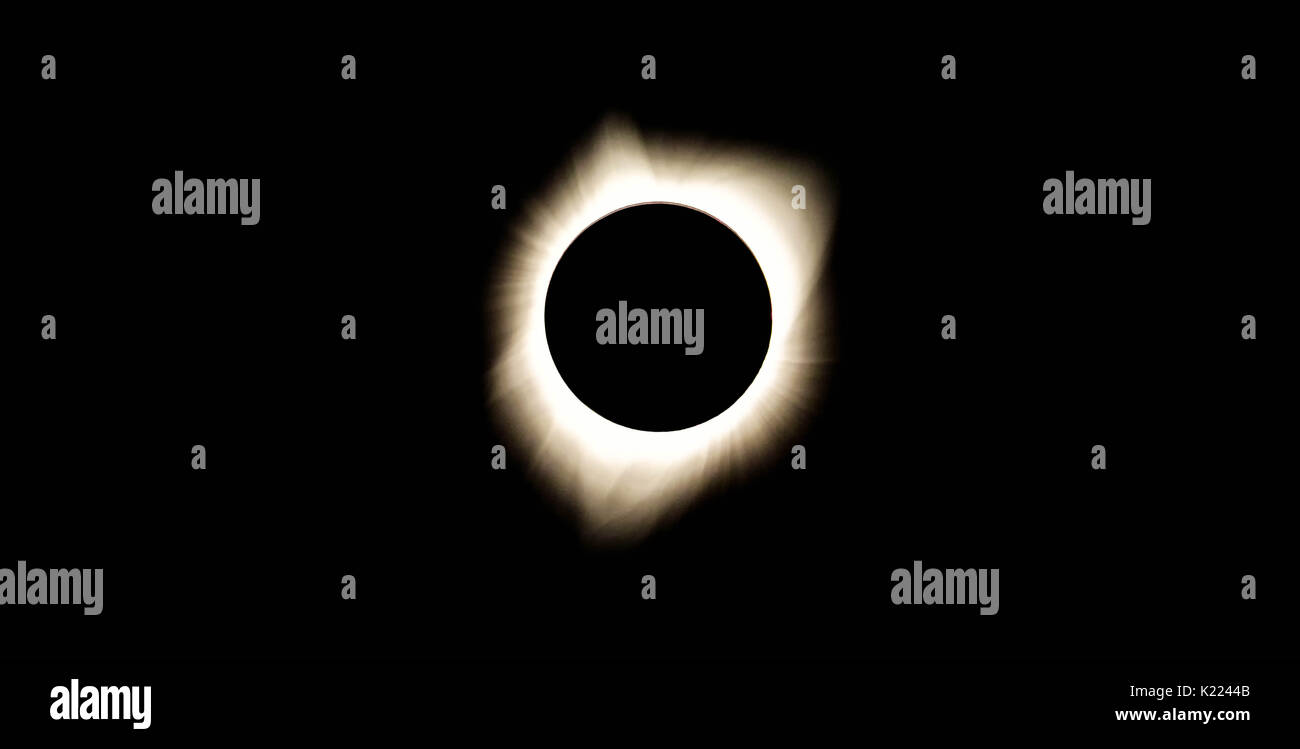 Total Solar Eclipse Stock Photo