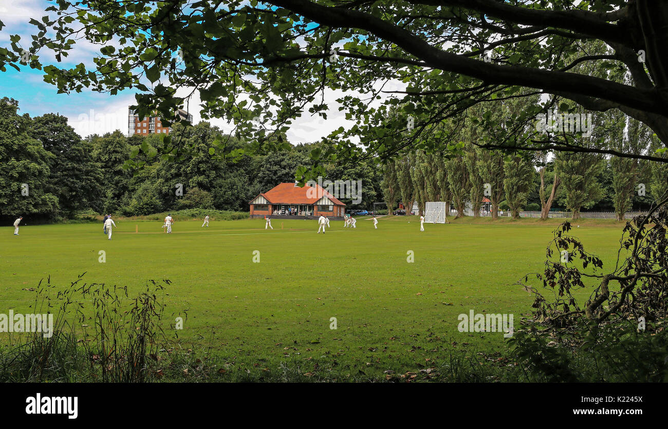 Sefton Park Cricket Club play New Brighton Cricket Club at their ground