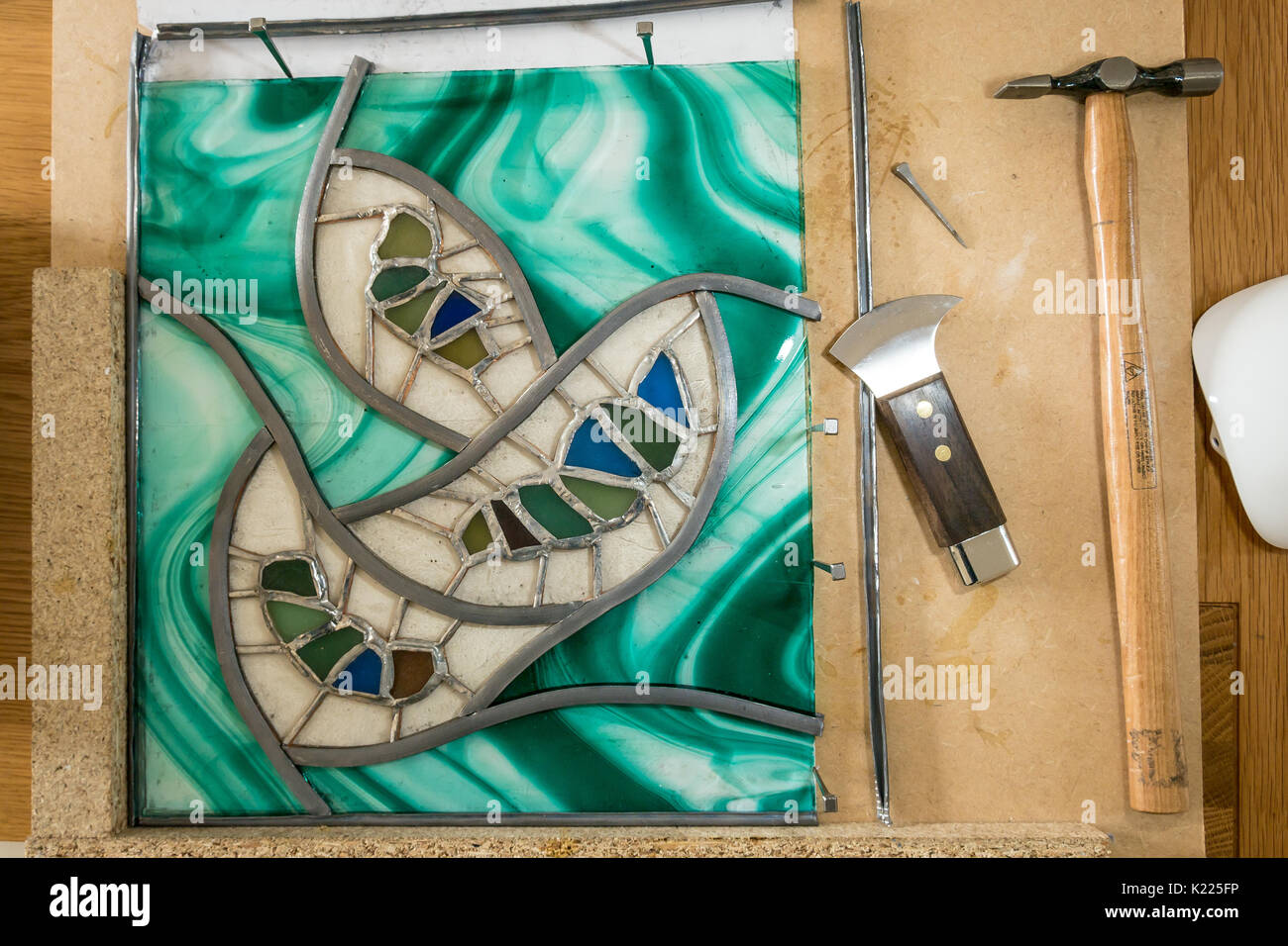 Making Stained Glass High Resolution Stock Photography and Images Alamy