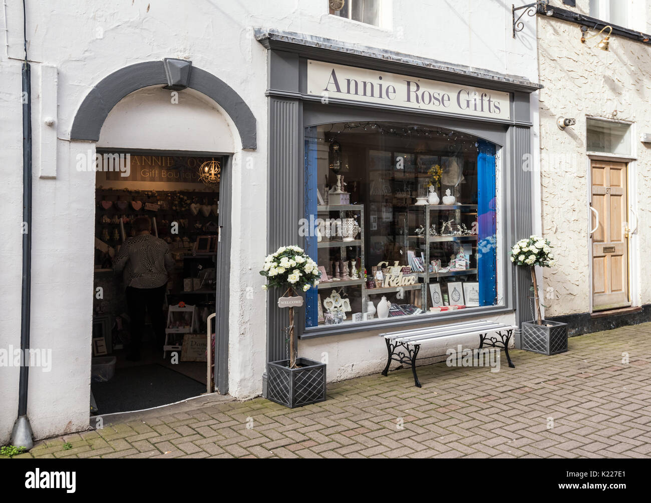 Annie Rose Gifts Shop In Bar Street Scarborough Stock Photo