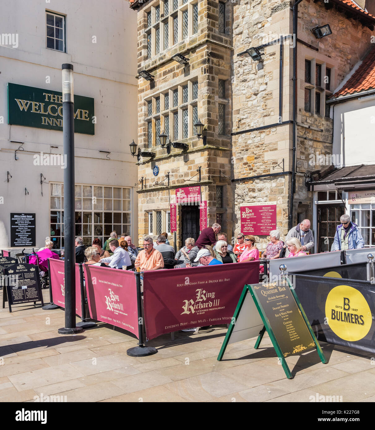 The Richard 111 street cafe in Scarborough Stock Photo Alamy