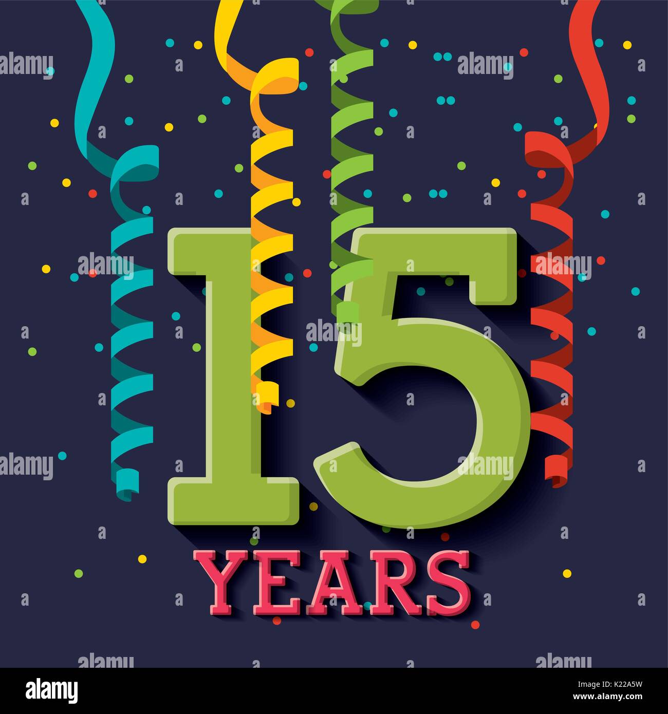 anniversary banner design Stock Vector Image & Art - Alamy