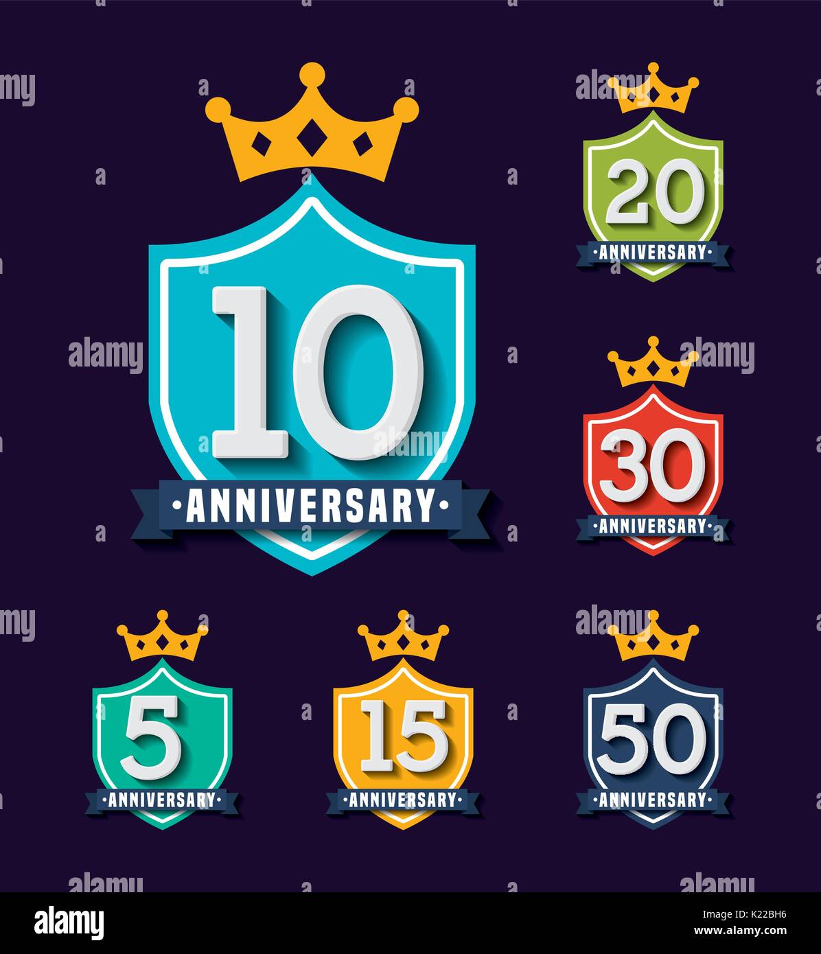 happy anniversary design Stock Vector Image & Art - Alamy