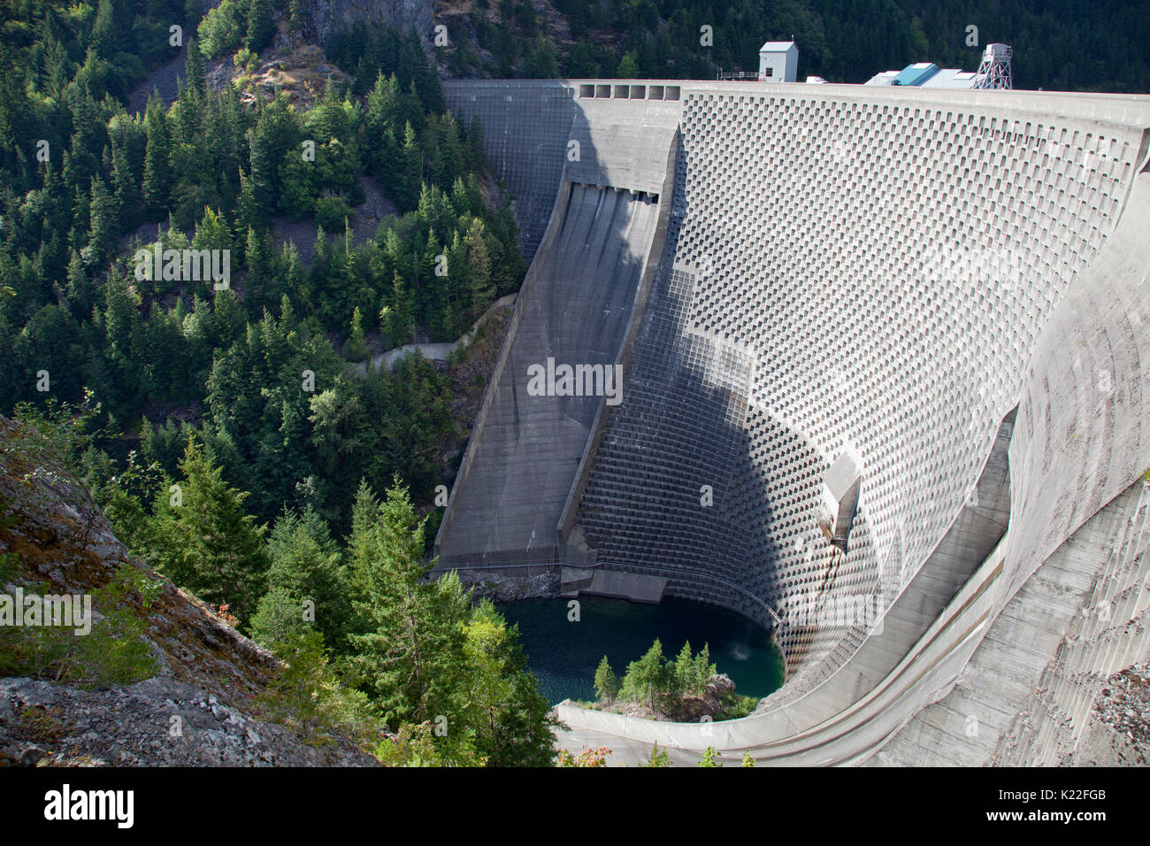 Ross Dam and Ross Lake, State of Washington, USA, America Stock Photo