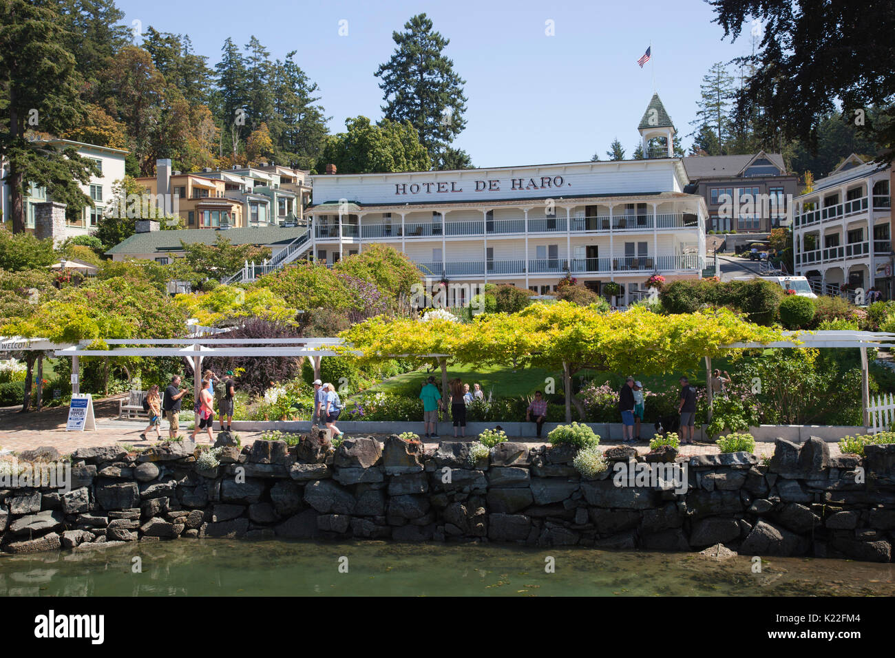Hotel de Haro, Roche Harbor, San Juan Island, archipelago of San Juan Islands, State of Washington, USA, America Stock Photo