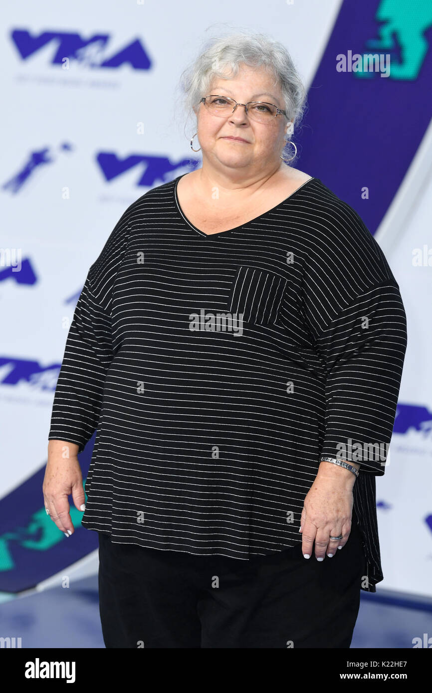 Susan Bro attending the 2017 MTV Video Music Awards held at The Forum in Los Angeles, USA. Stock Photo