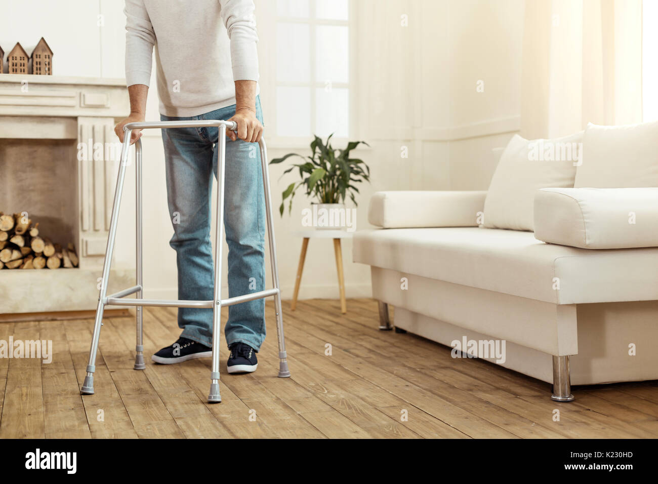 Professional walking equipment being in use Stock Photo Alamy
