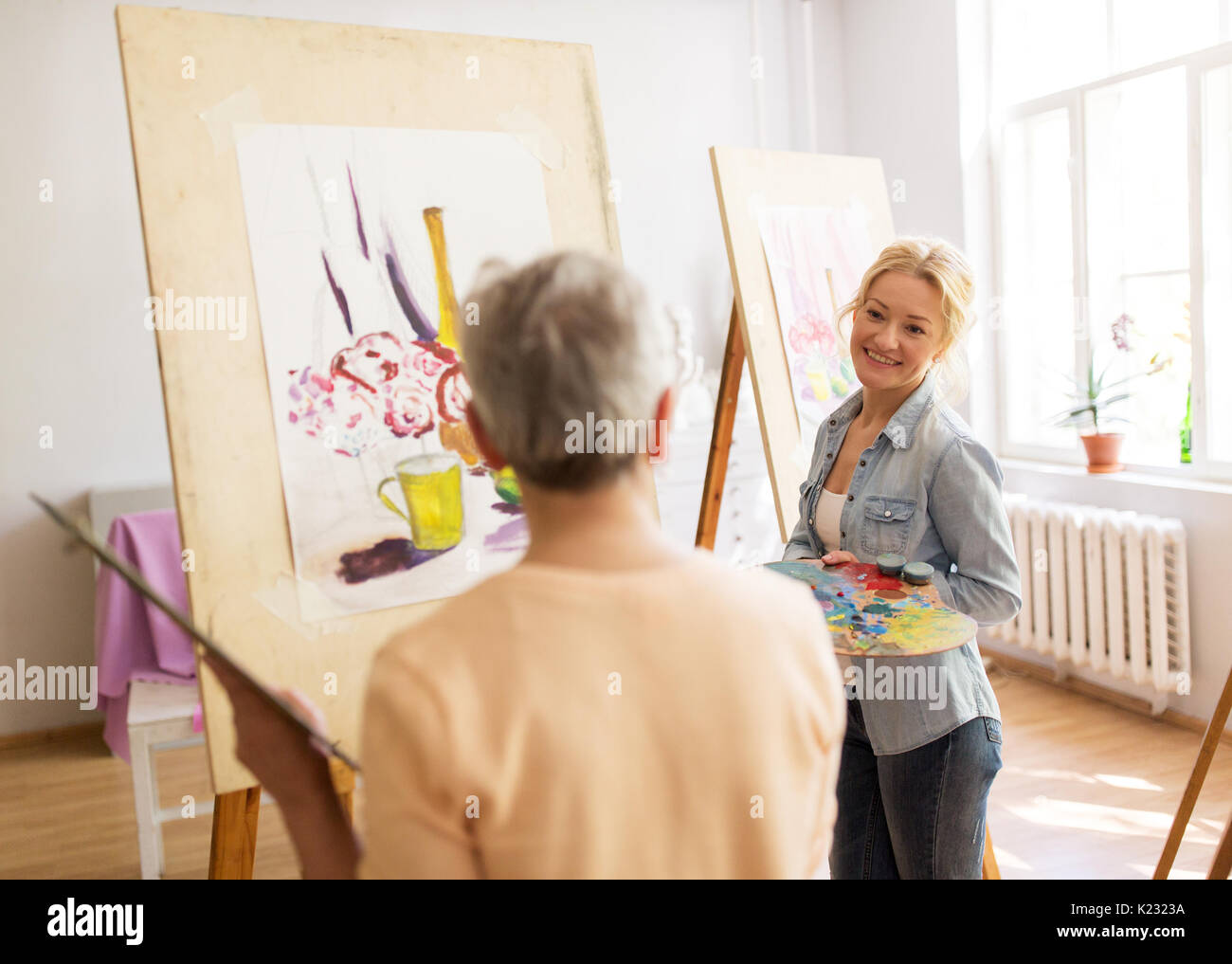 Old master painting of smiling hi-res stock photography and images - Alamy