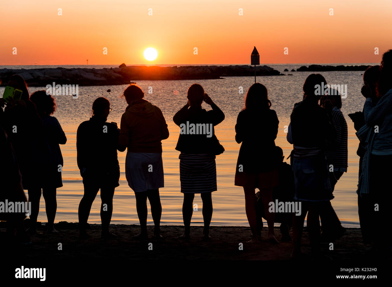 Woman Silhouette Standing Sad High Resolution Stock Photography and ...