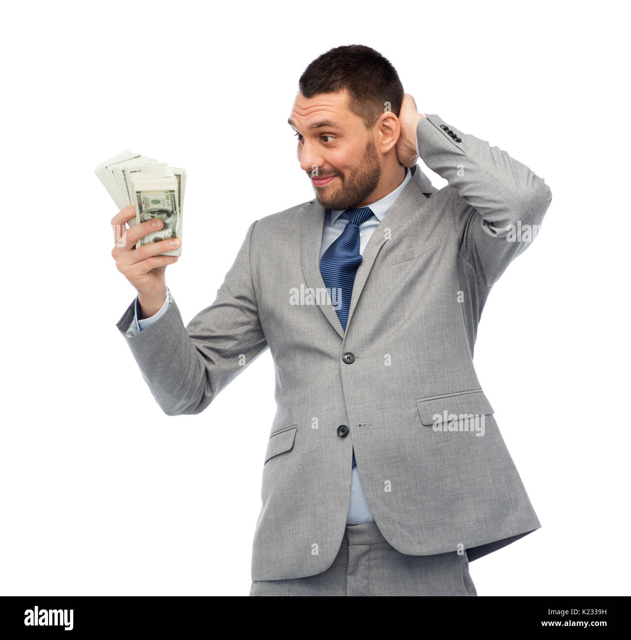 Businessman cash money economy hi-res stock photography and images - Alamy