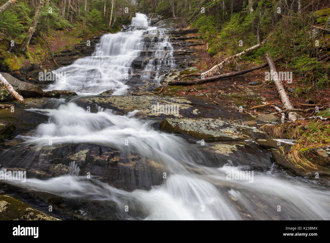 Beaver Brook Cascades on Beaver Brook in Kinsman Notch of the New