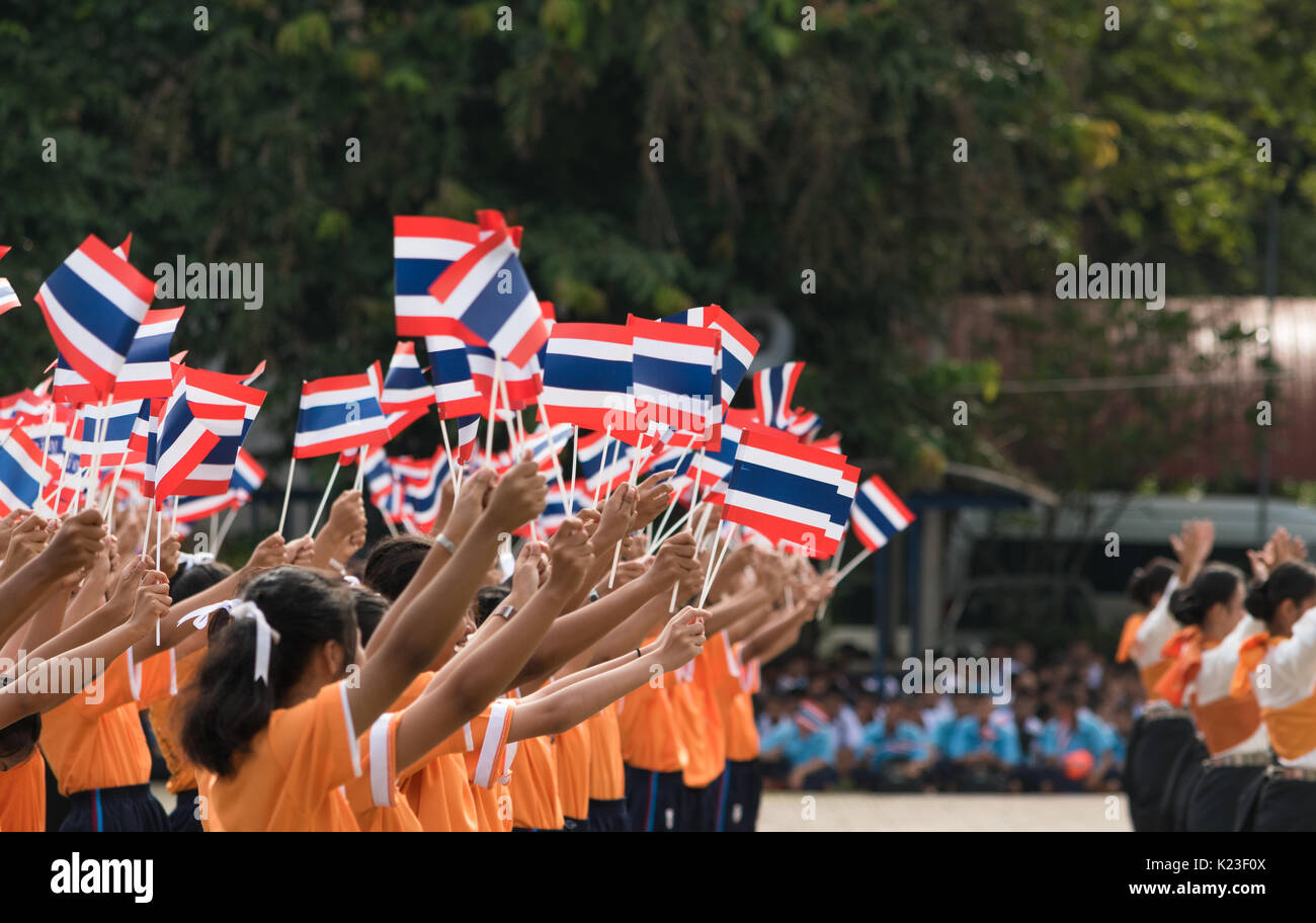 Знамена студентов. Тайские студенты. Студенты с флагами. Thai students Ceremony. Студенты из Таиланда в России.